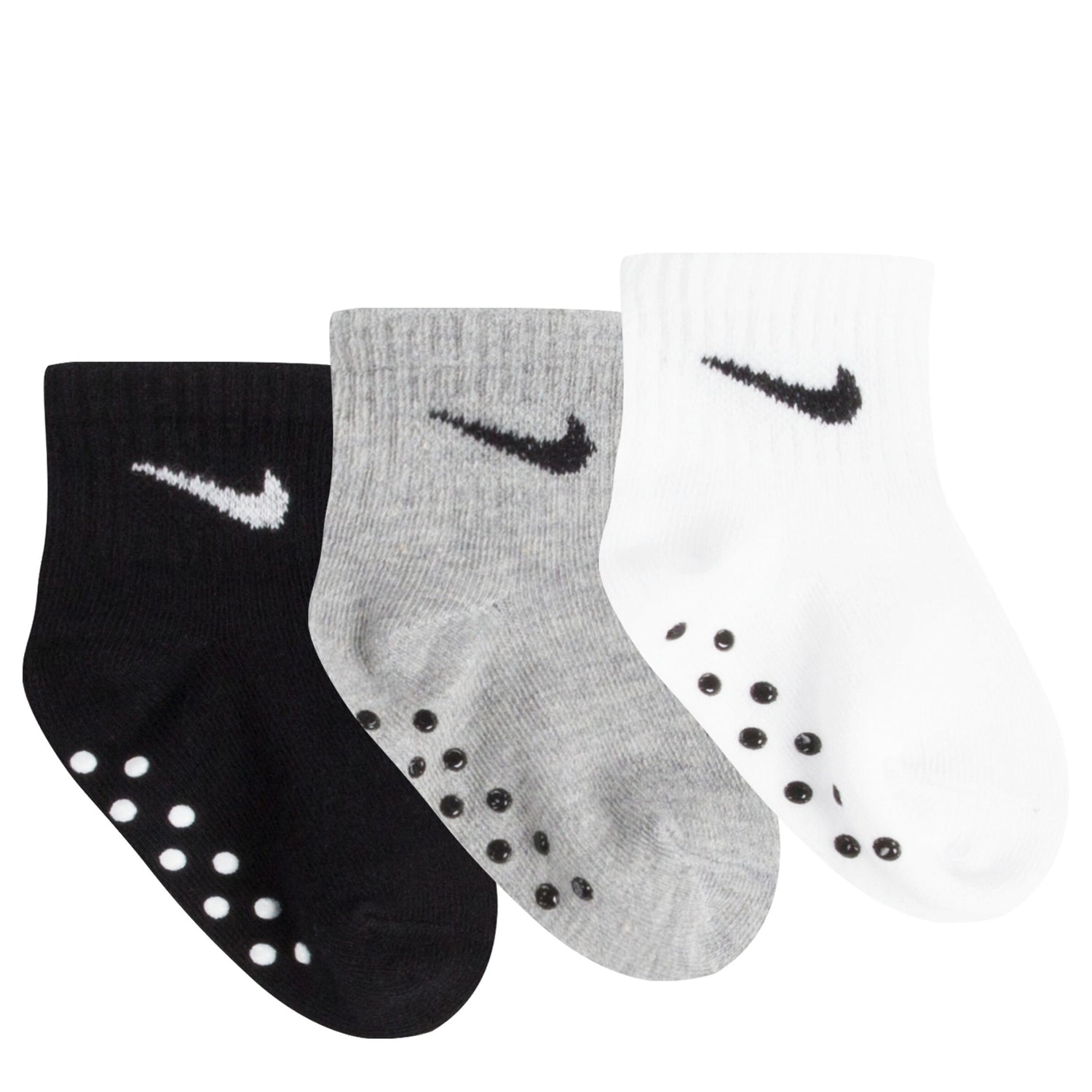 Core Swoosh Ankle Gripper Socks 3-Pack (Infant)