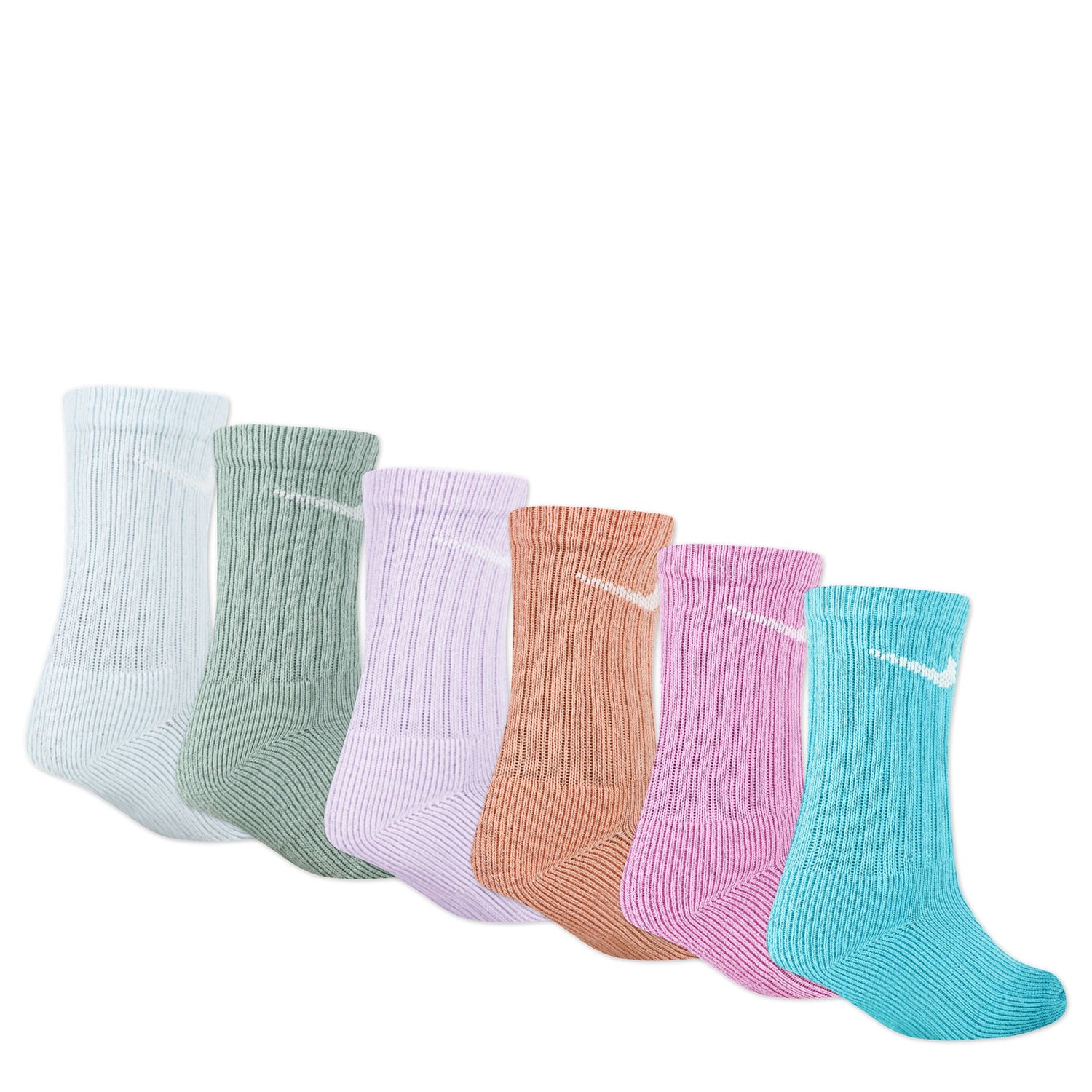 Dri-Fit Performance Basic Crew Socks 6-Pack (5-7)