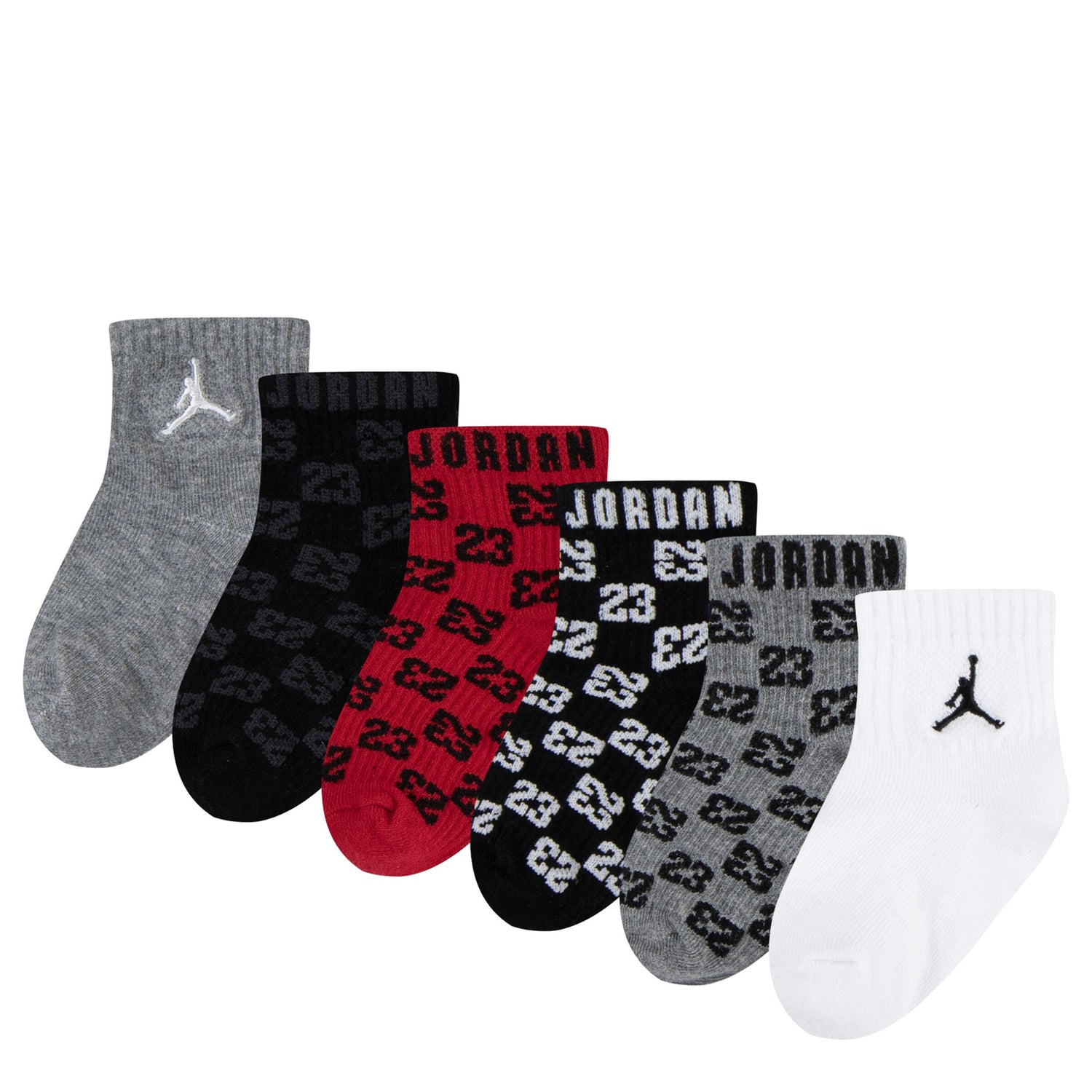 Monogram Socks 6-Pack (2T-4T)