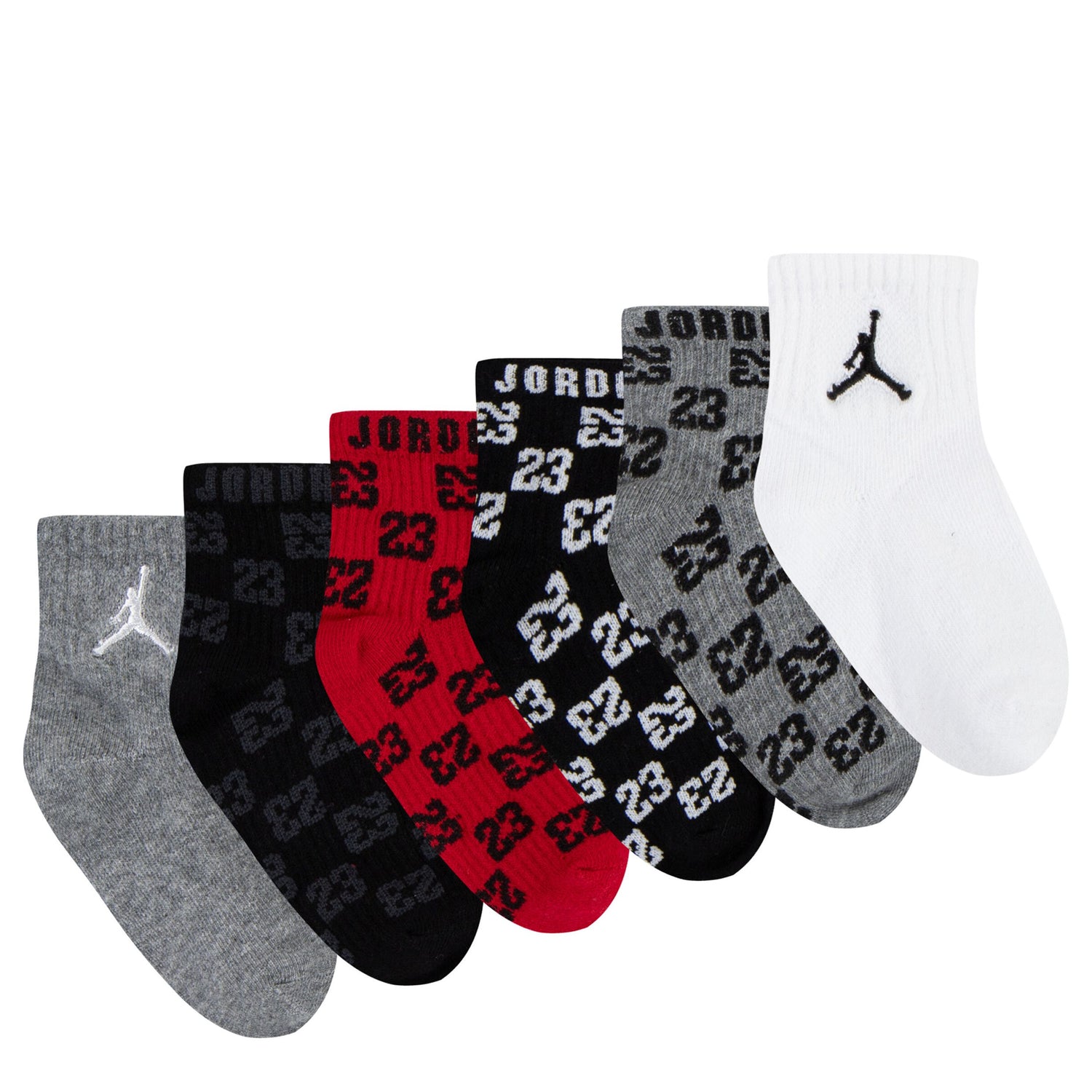 Monogram Socks 6-Pack (2T-4T)