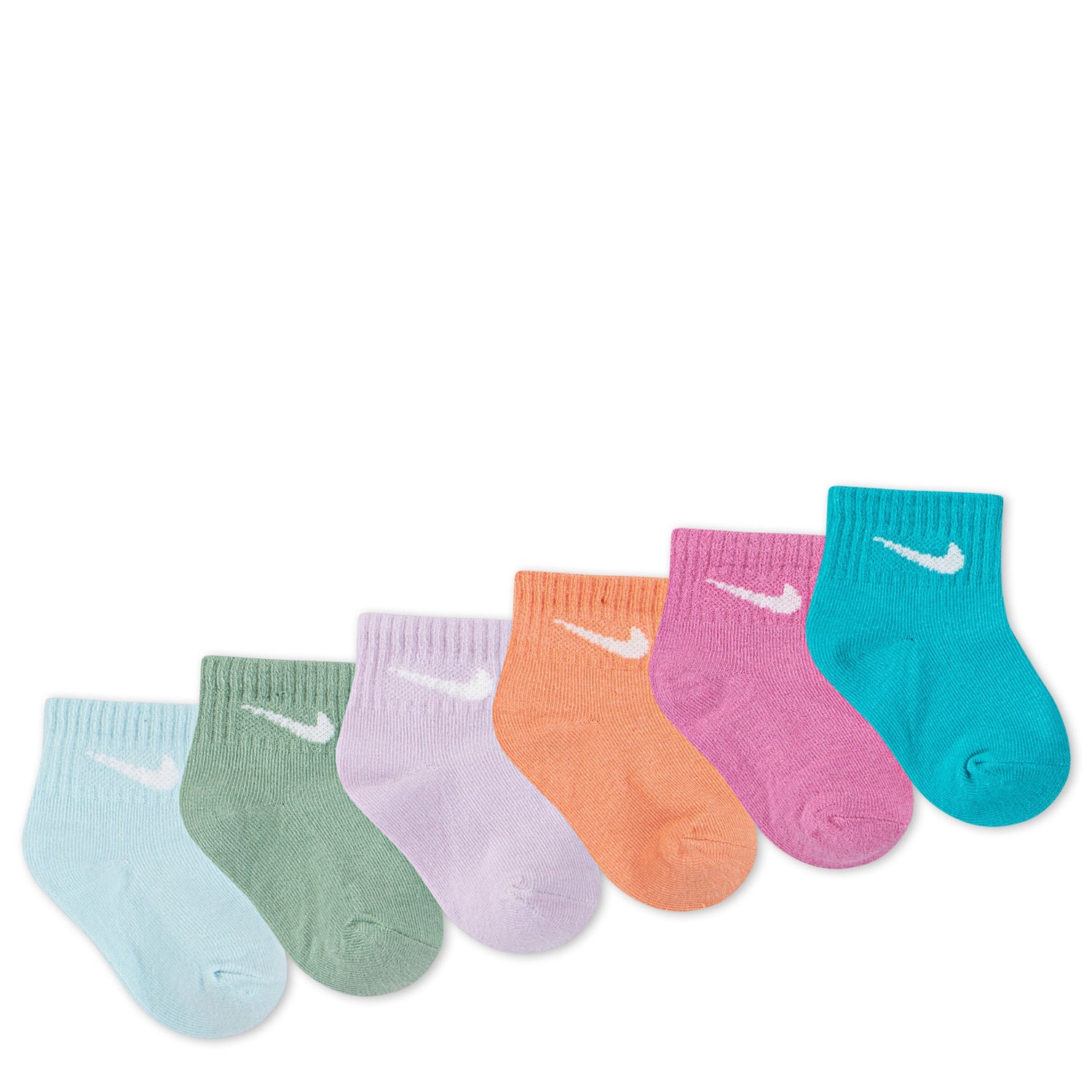 Swoosh Ankle Socks 6-Pack (6M-12M)