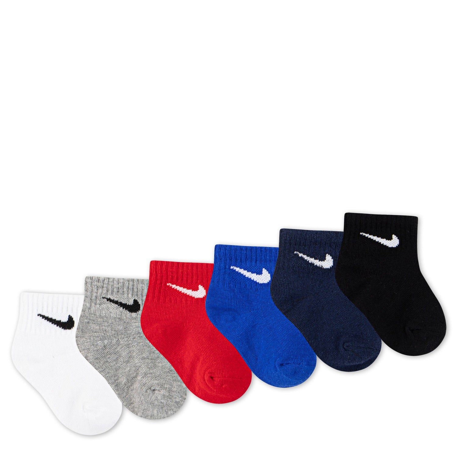 Swoosh Ankle Socks 6-Pack (6M-12M)