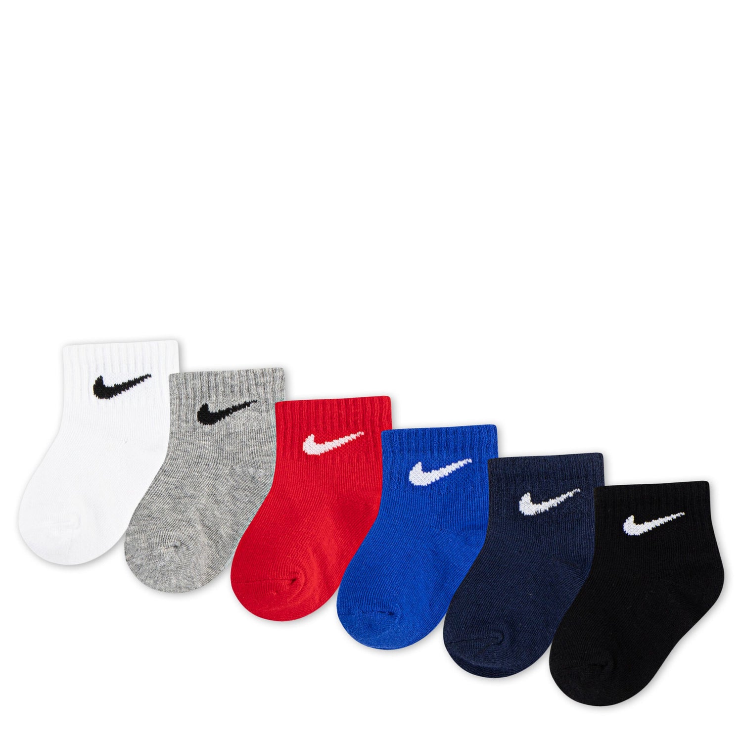 Swoosh Ankle Socks 6-Pack (Infant/Toddler)