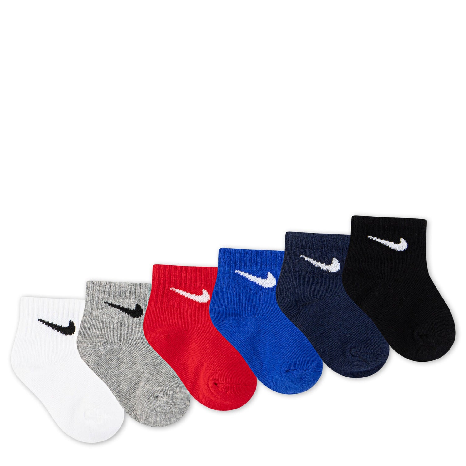 Swoosh Ankle Socks 6-Pack (Infant/Toddler)