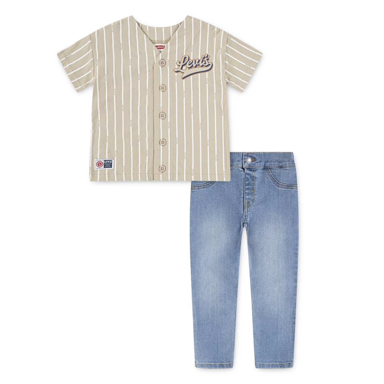 Baseball Tee Denim Set (Toddler)