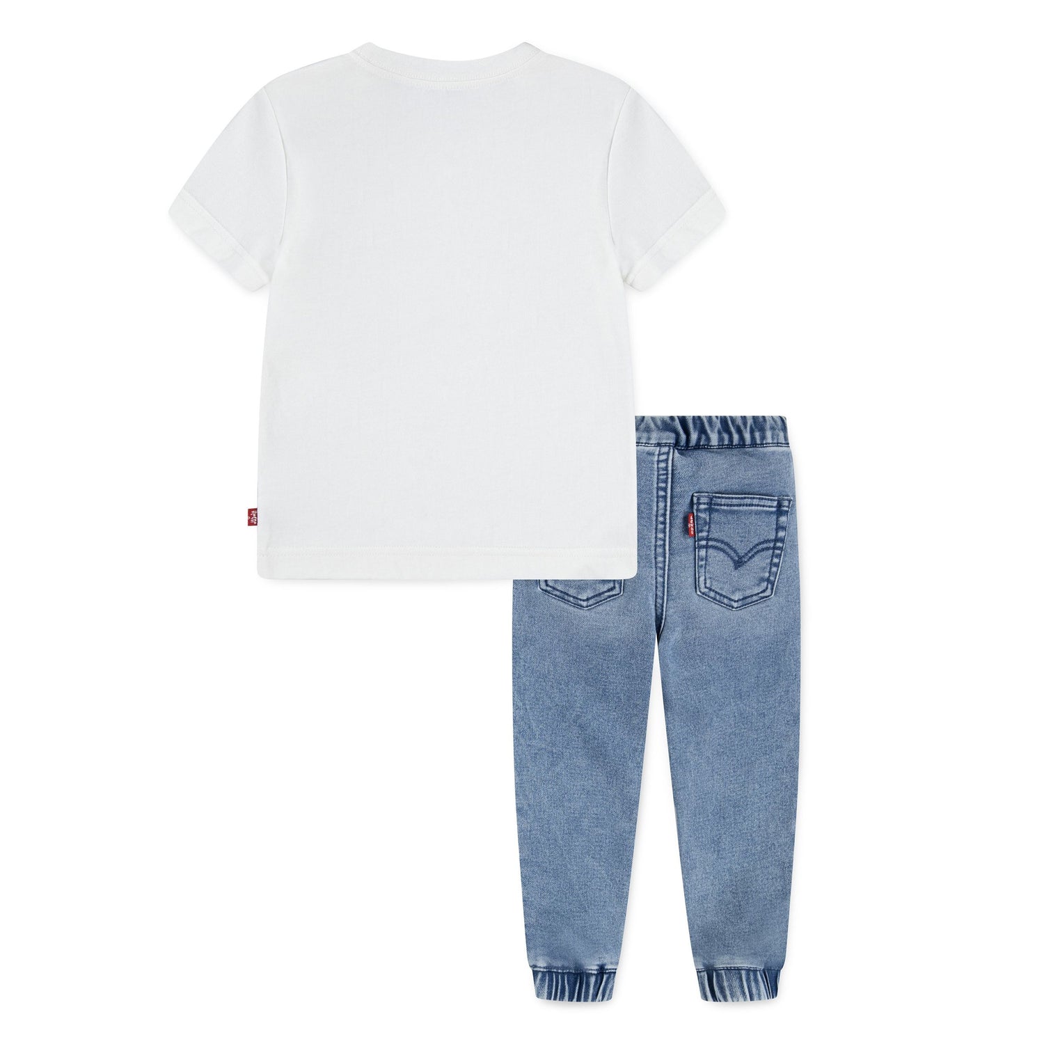 Moto Patch Tee W/ Dobby Jean Set (Toddler)