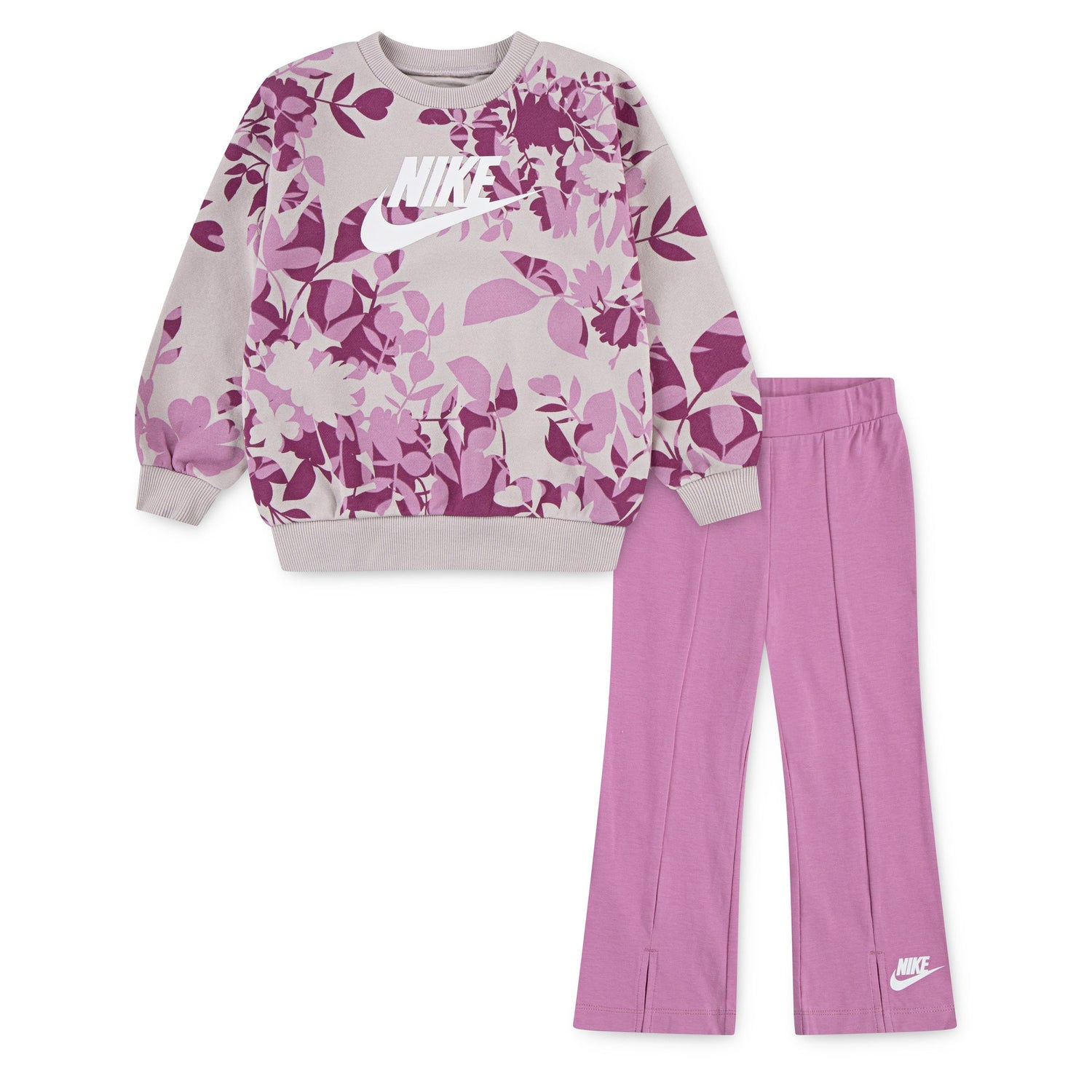 Floral Camo Crew Legging Set (Toddler)