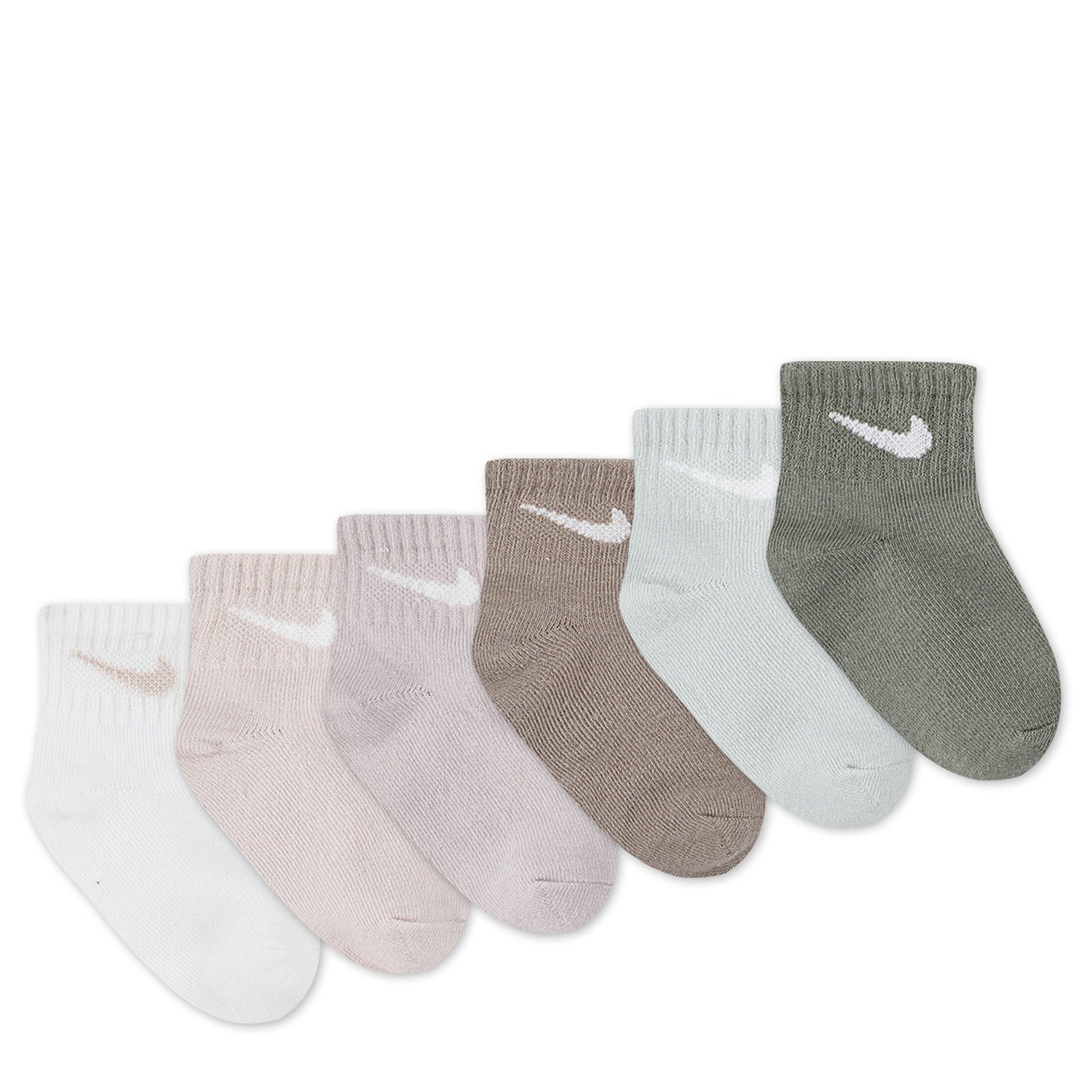 Swoosh Ankle Socks 6-Pack (12-24 Months)