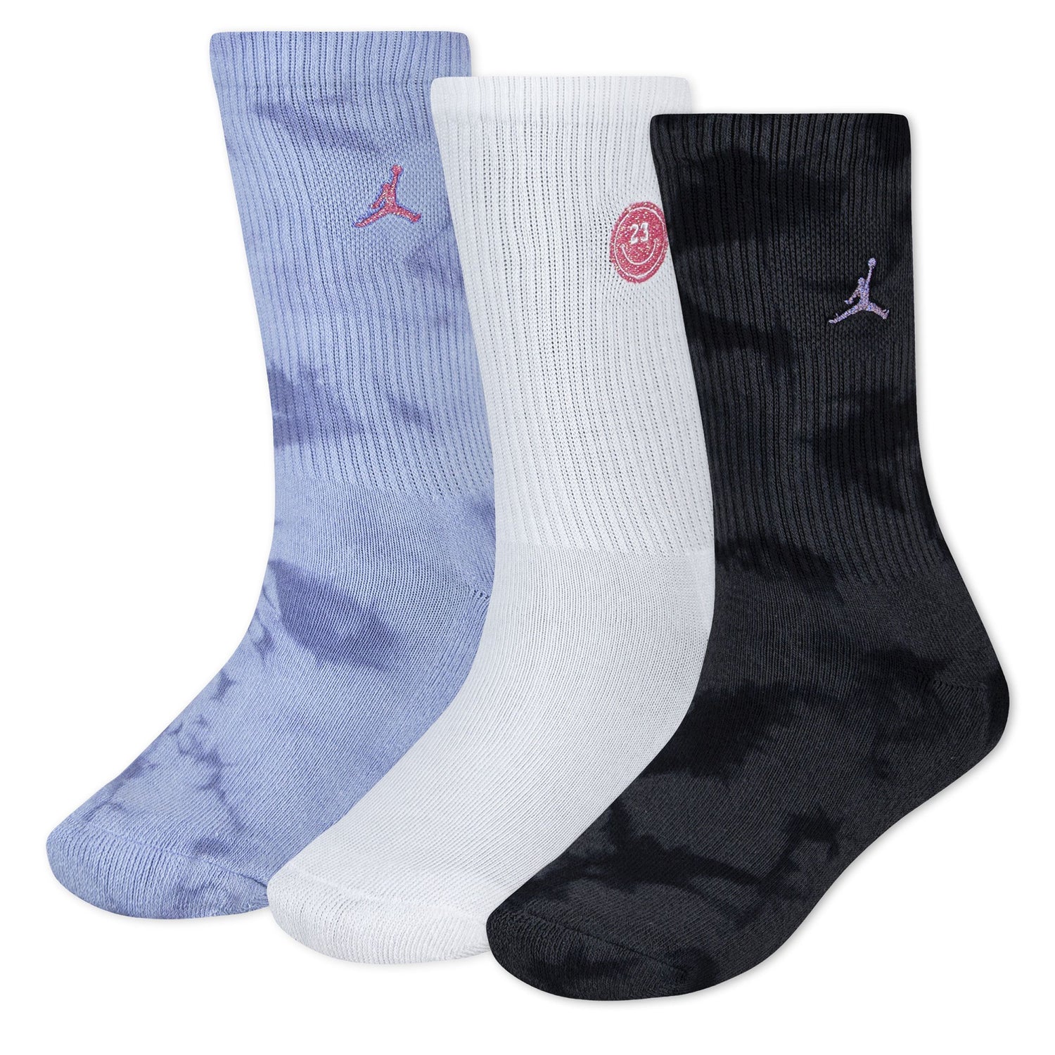 Blue Jeans & Bling 3-Pack Crew Socks (9-11)