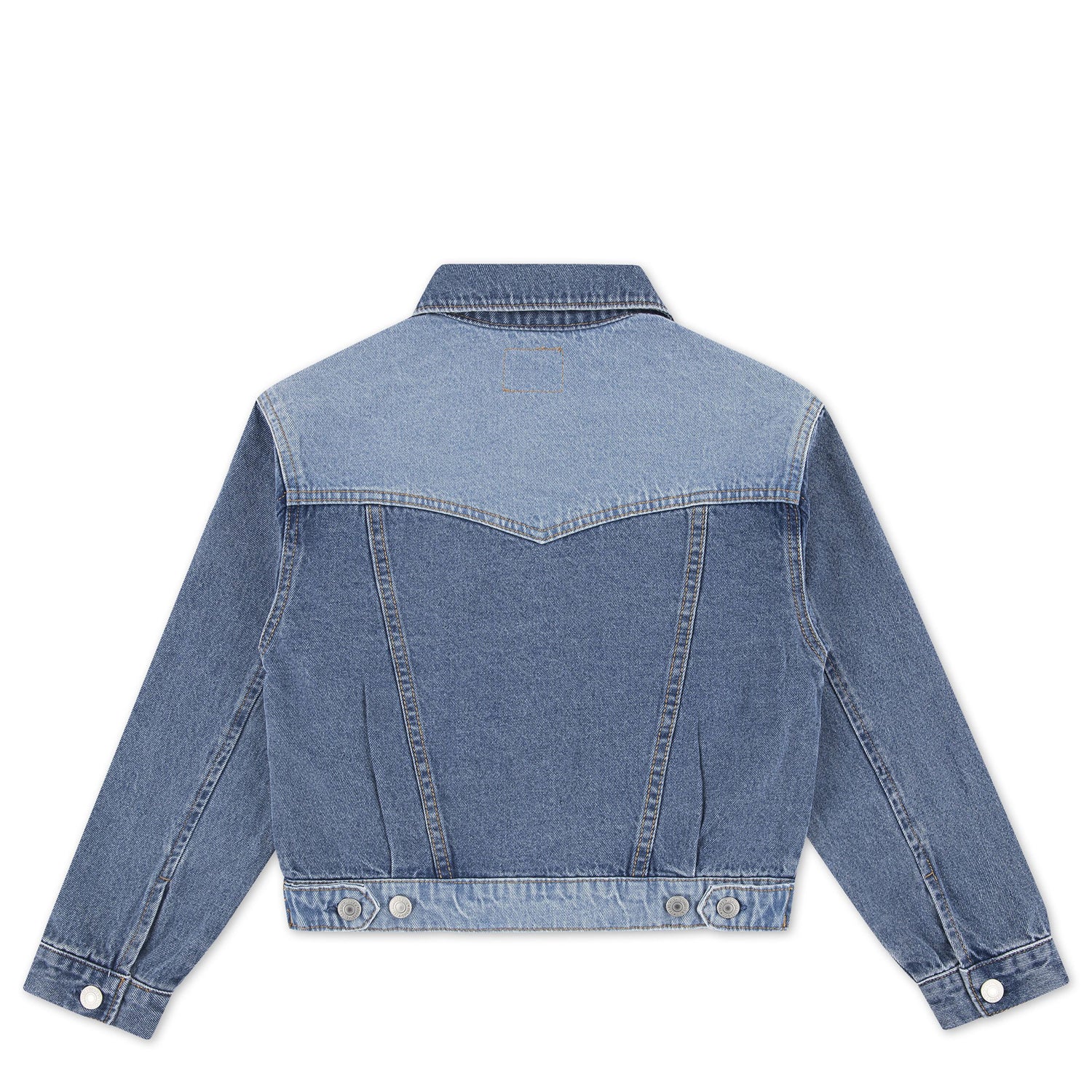 90'S Shrunked Blocked Trucker Jacket (Big Kid)