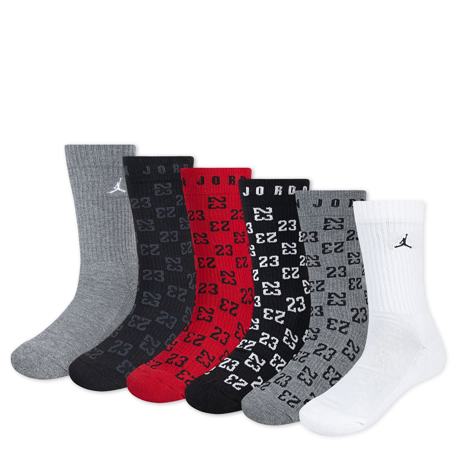 Monogram Essentials Crew Socks 6-Pack (9-11)