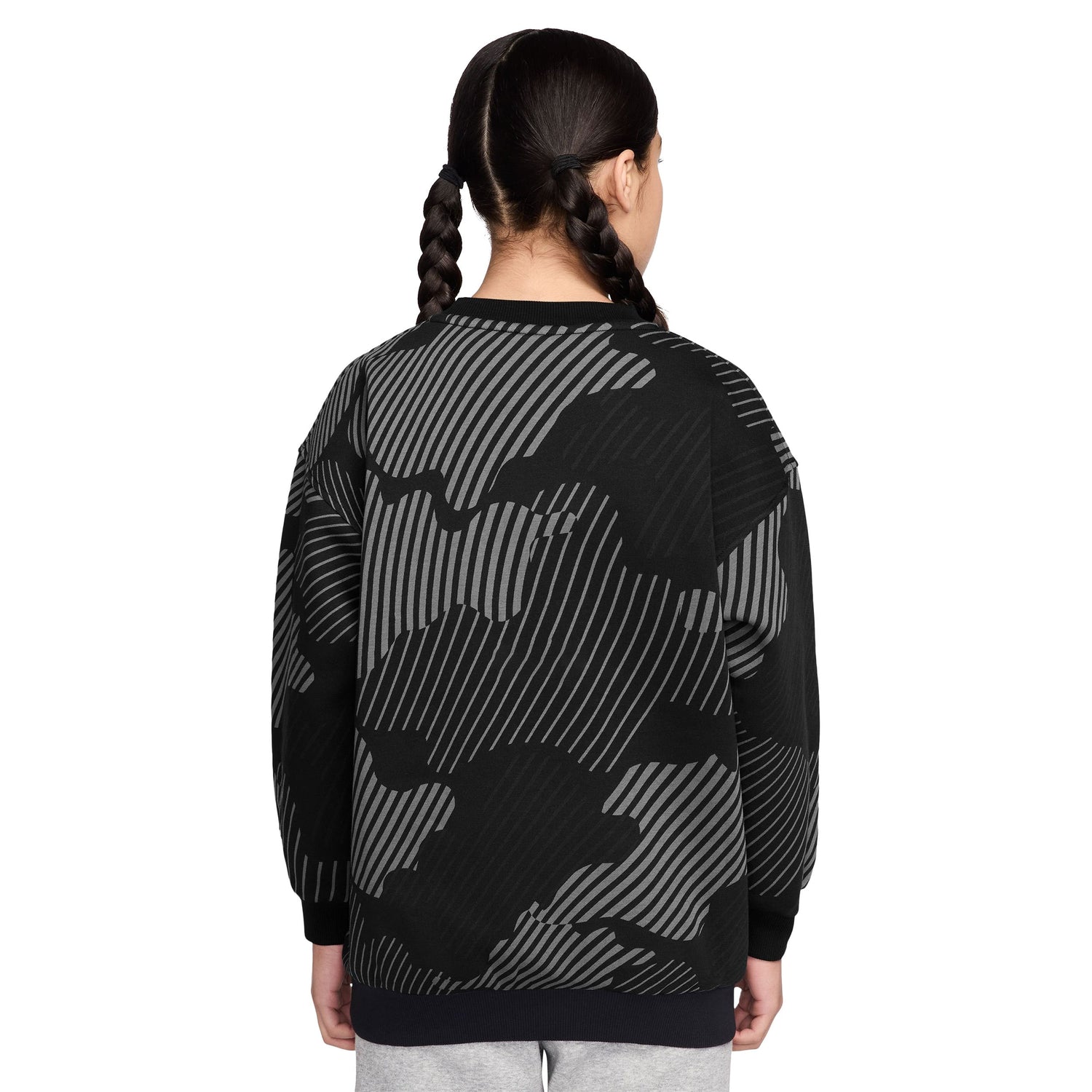 Club Fleece Boxy Crew Sweatshirt (Big Kid)