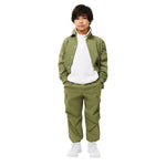 Petit Pique Long Sleeve Polo (Big Kid)