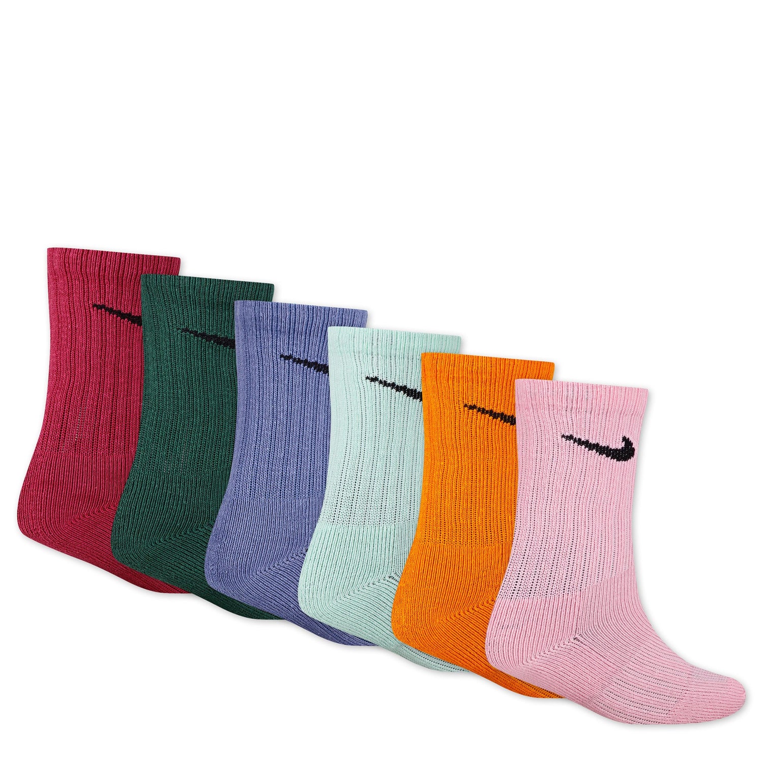 Dri-Fit Crew Socks 6-Pack (10C-3Y)