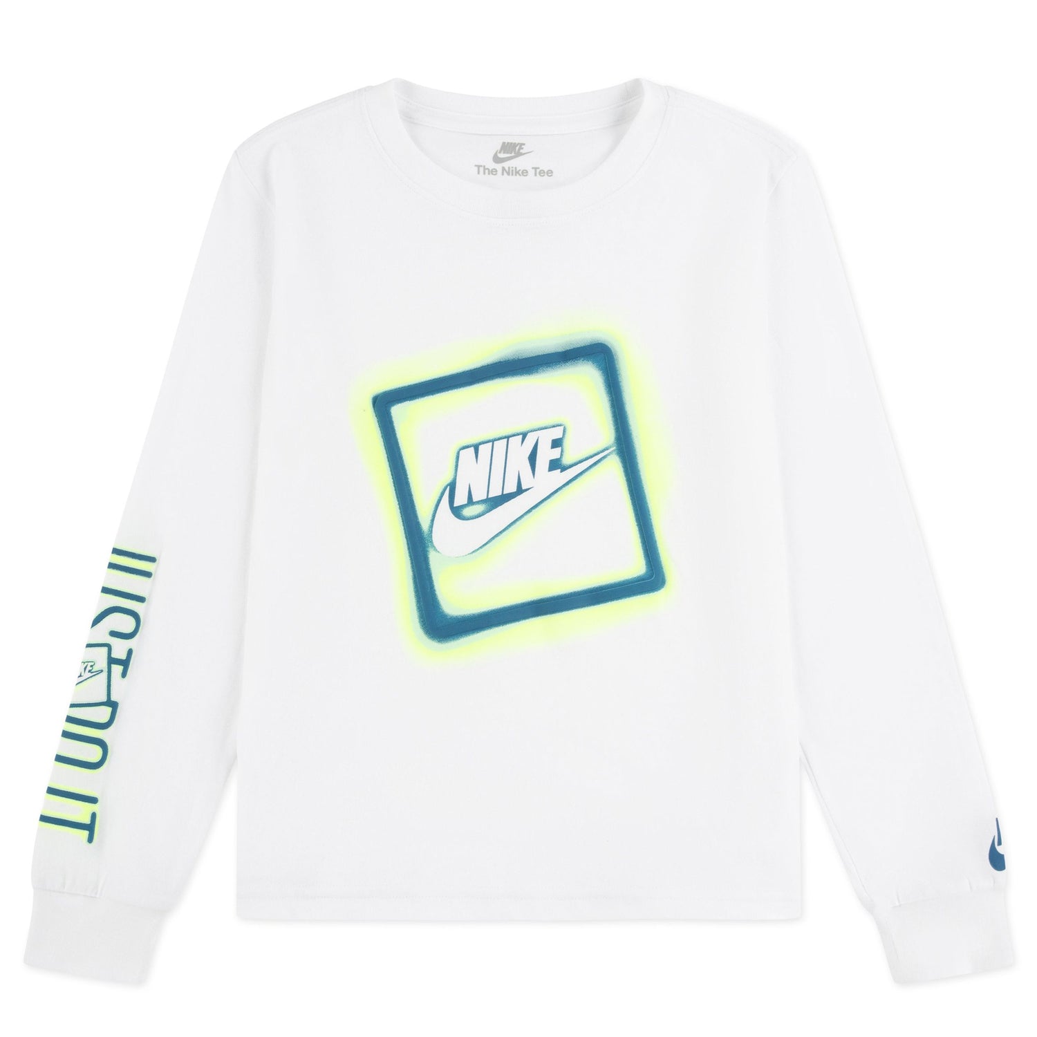Long Sleeve Neon Graphic Tee (Little Kid)