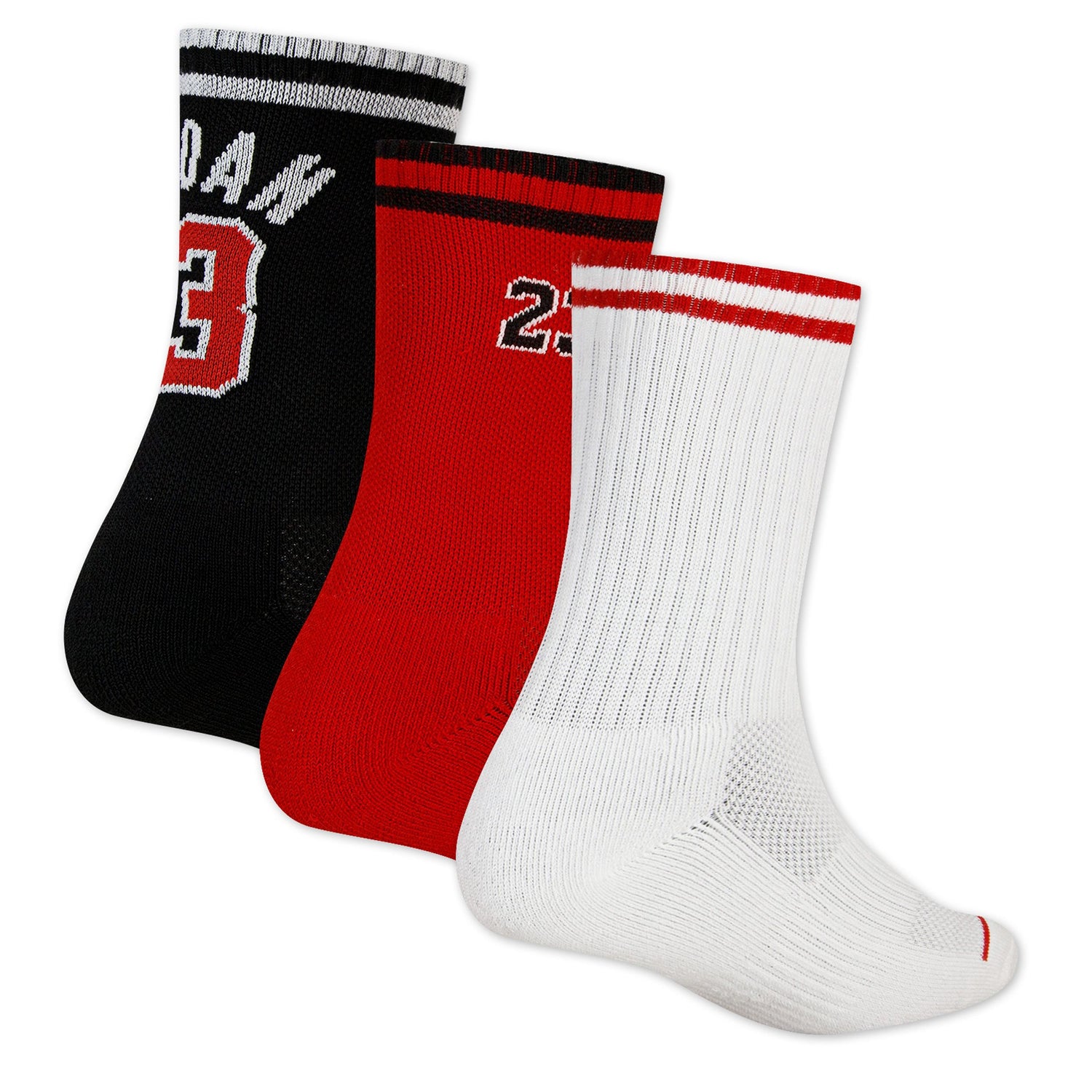 Varsity Jersey 3 Pack Crew Sock (3Y-5Y)