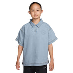 Denim Short Sleeve Polo  (Big Kid)