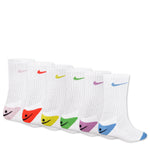 Smiley Crew Socks 6-Pack (Little Kid)