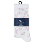 3 Pack Floral Pointelle Crew Sock