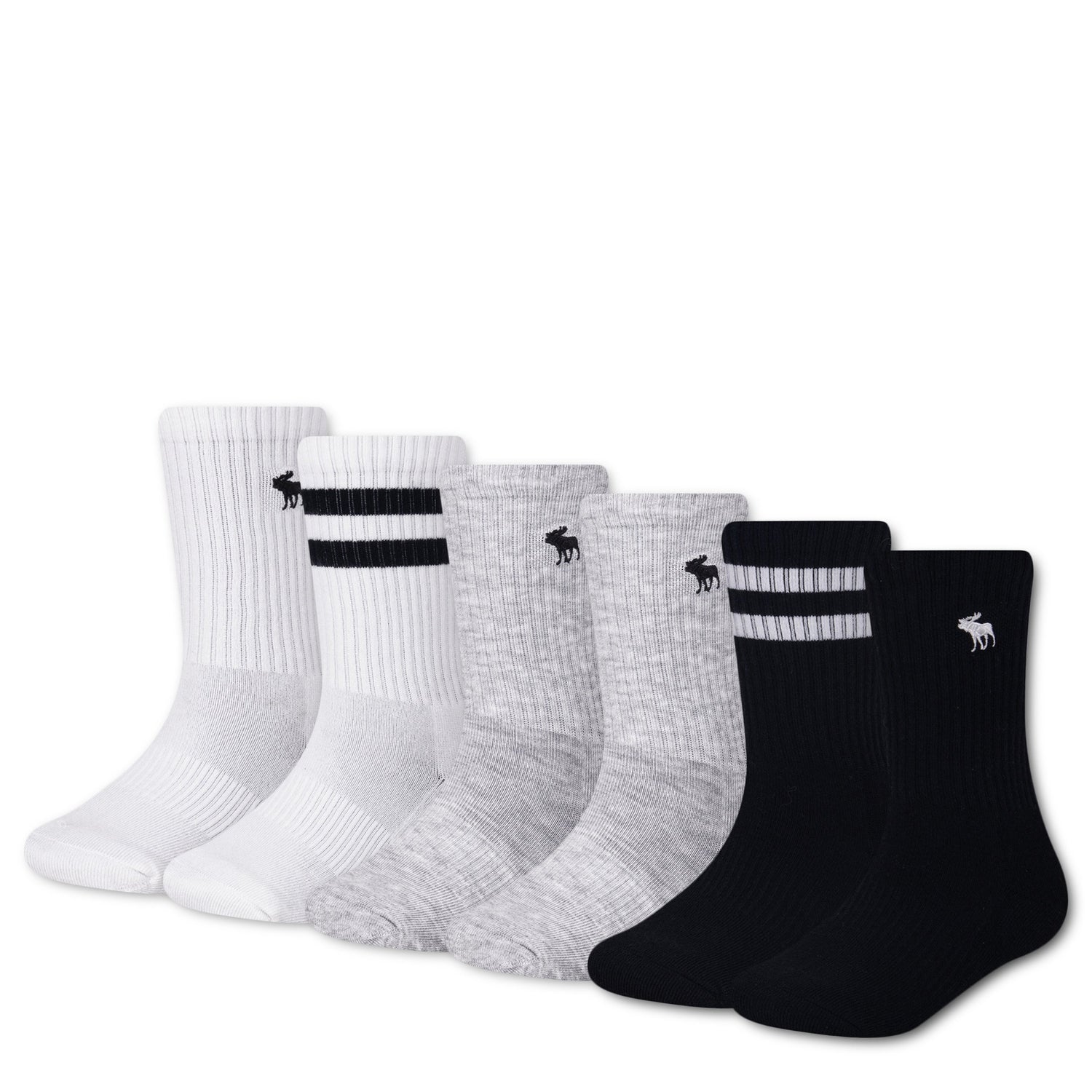 6 Pack Crew Sock