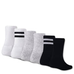 6 Pack Crew Sock