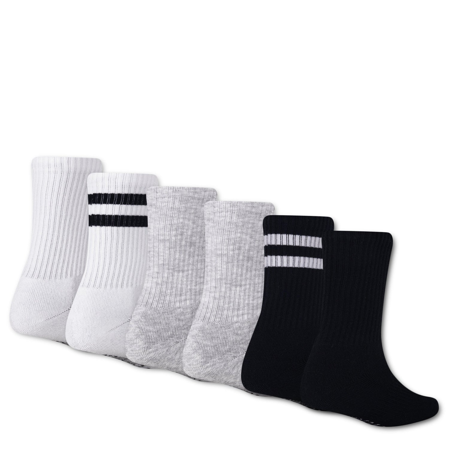 6 Pack Crew Sock