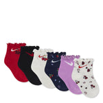 Cherry Lettuce 6-Pack Socks (6-12M)