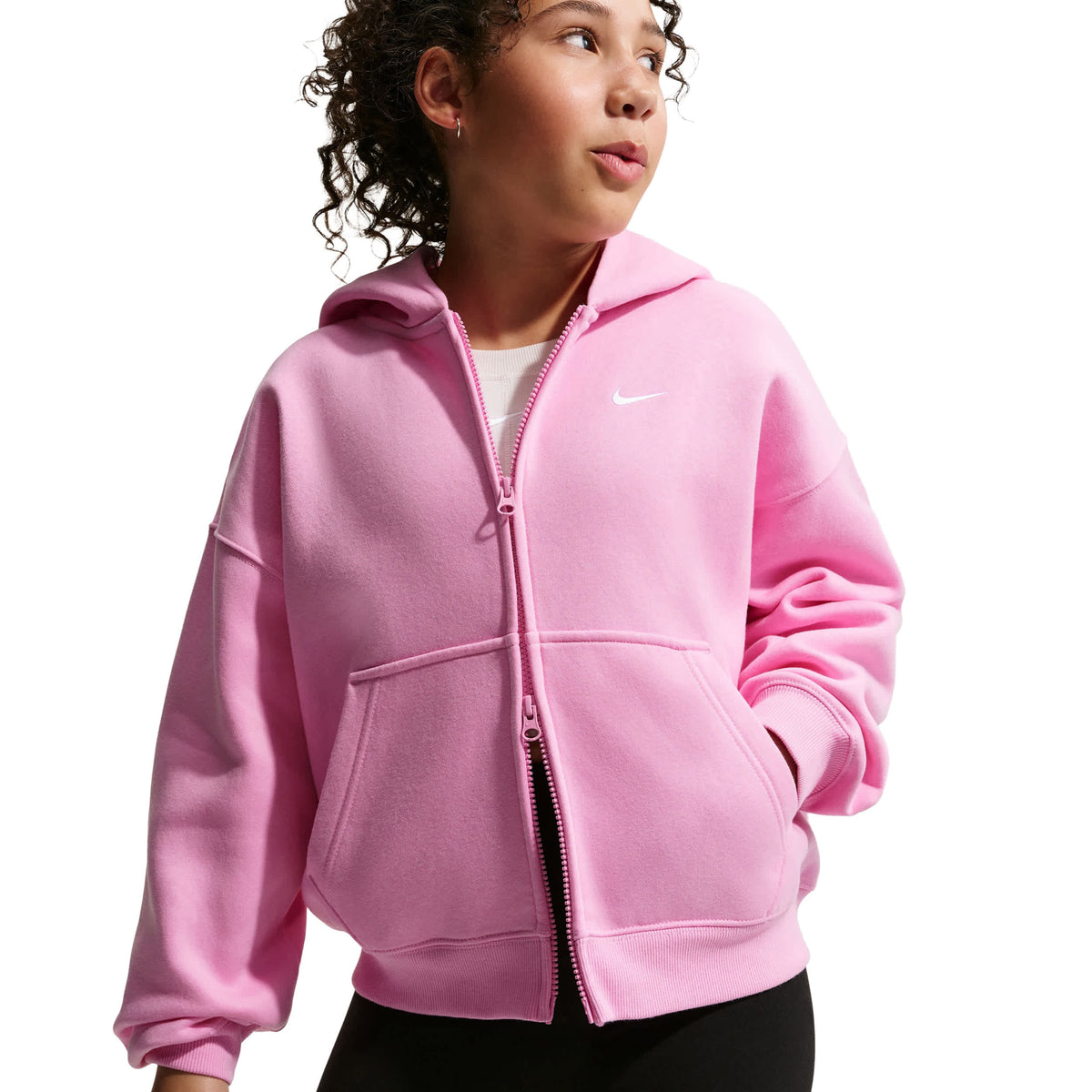 Studio Fleece Fz Hoodie (Big Kid)
