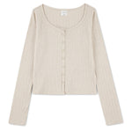 Long Sleeve Button Front Tee (Big Kids)