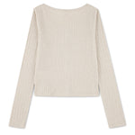 Long Sleeve Button Front Tee (Big Kids)