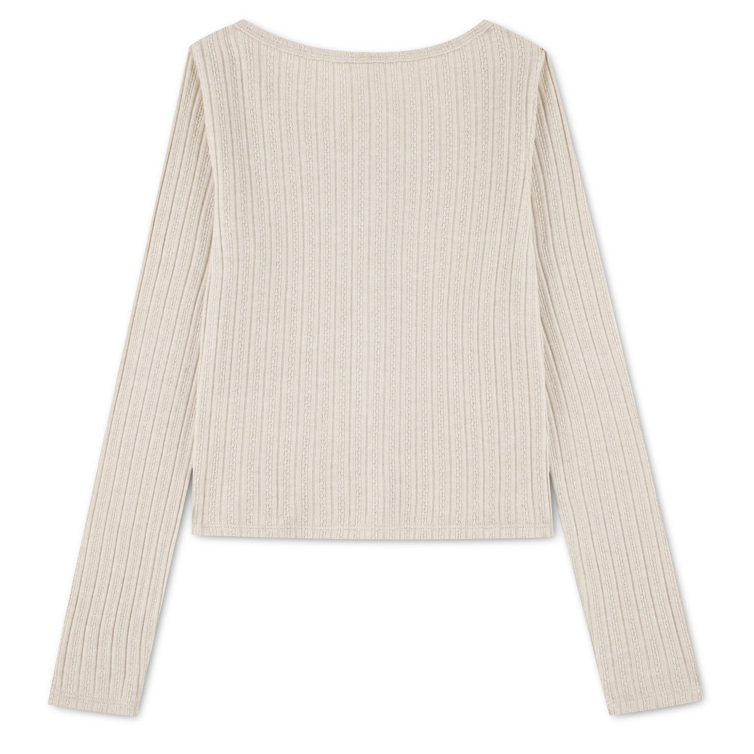 Long Sleeve Button Front Tee (Big Kids)