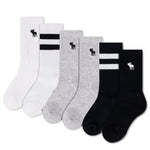 6 Pack Stripe Crew Sock 9-11