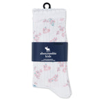 3 Pack Floral Pointelle Crew Socks 5-7