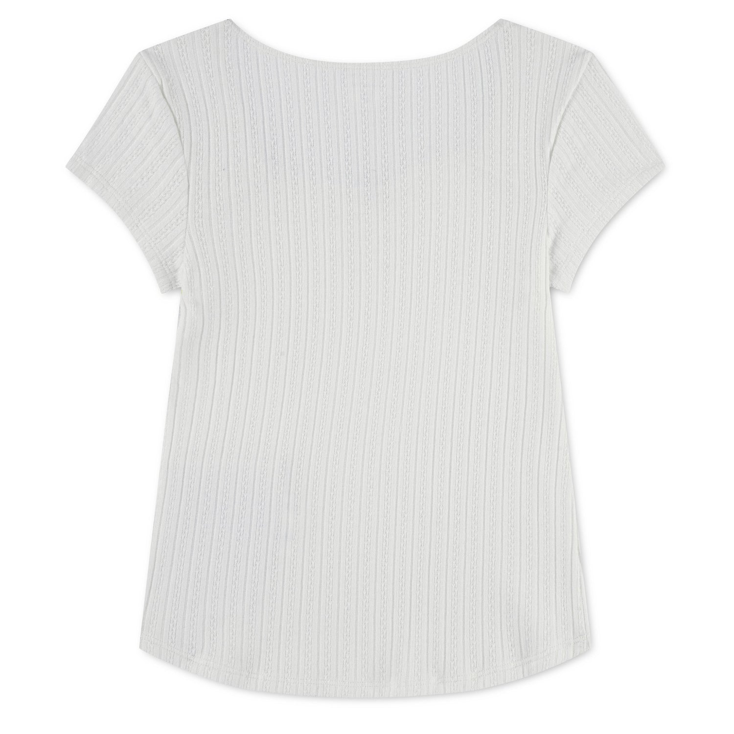Short Sleeve Pointelle Tee (Big Kids)
