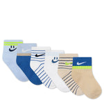 Swoosh 6Pk Infant Ankle Sock (6-12M)