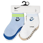 Swoosh 6Pk Infant Ankle Sock (6-12M)
