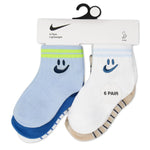 Swoosh 6Pk Infant Ankle Sock (6-12M)