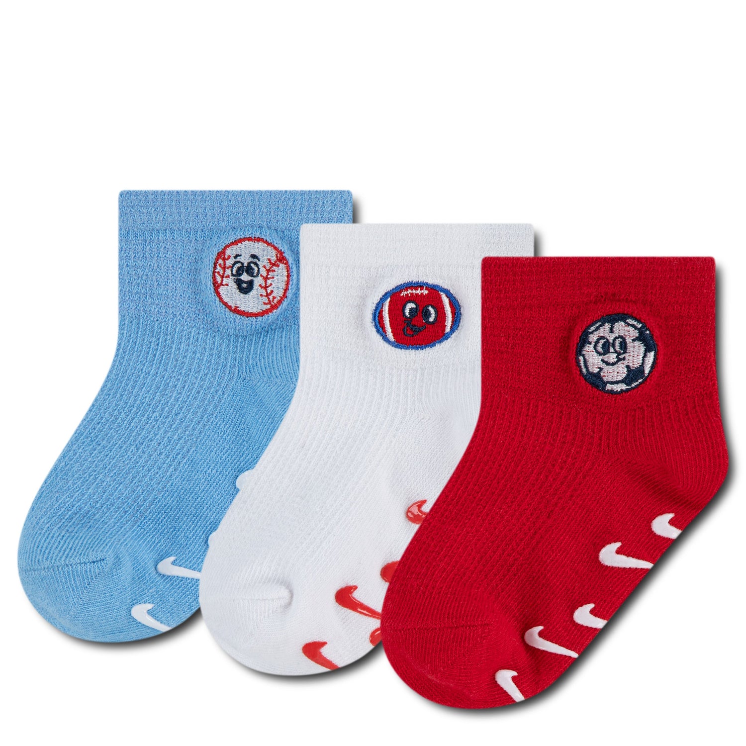 Multisport Waffle Gripper Socks 3-Pack (6M-12M)