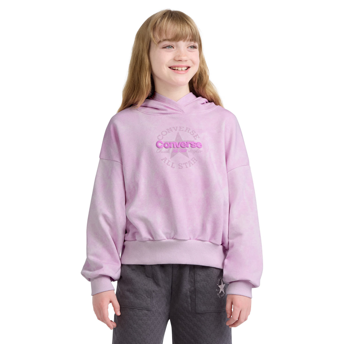 Relaxed Wash Hoodie (Big Kid)