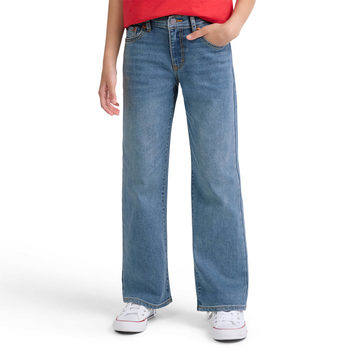 Wide Leg Jeans (Big Kid)