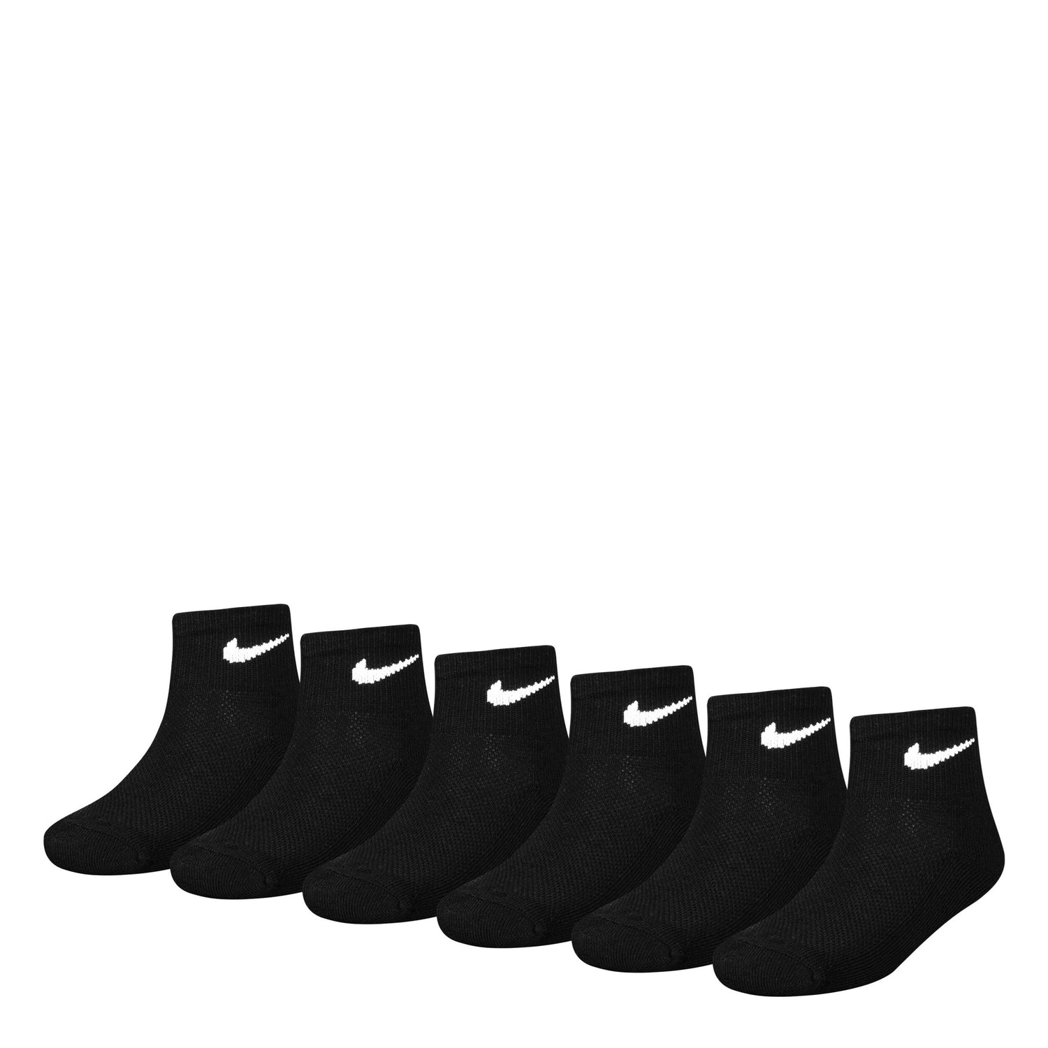 Mesh Cushioned Quarter Sock 6 Pack (10C-3Y)