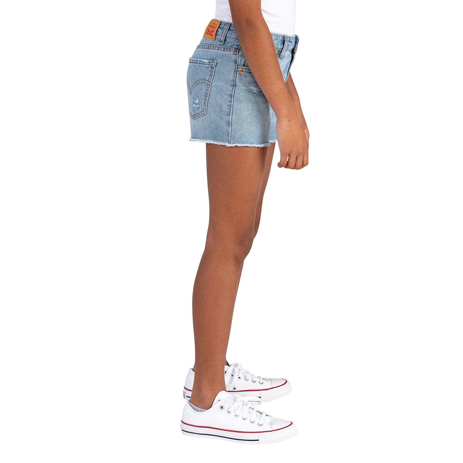 Image 2 of Girlfriend Fit Shorty Shorts (Big Kids)