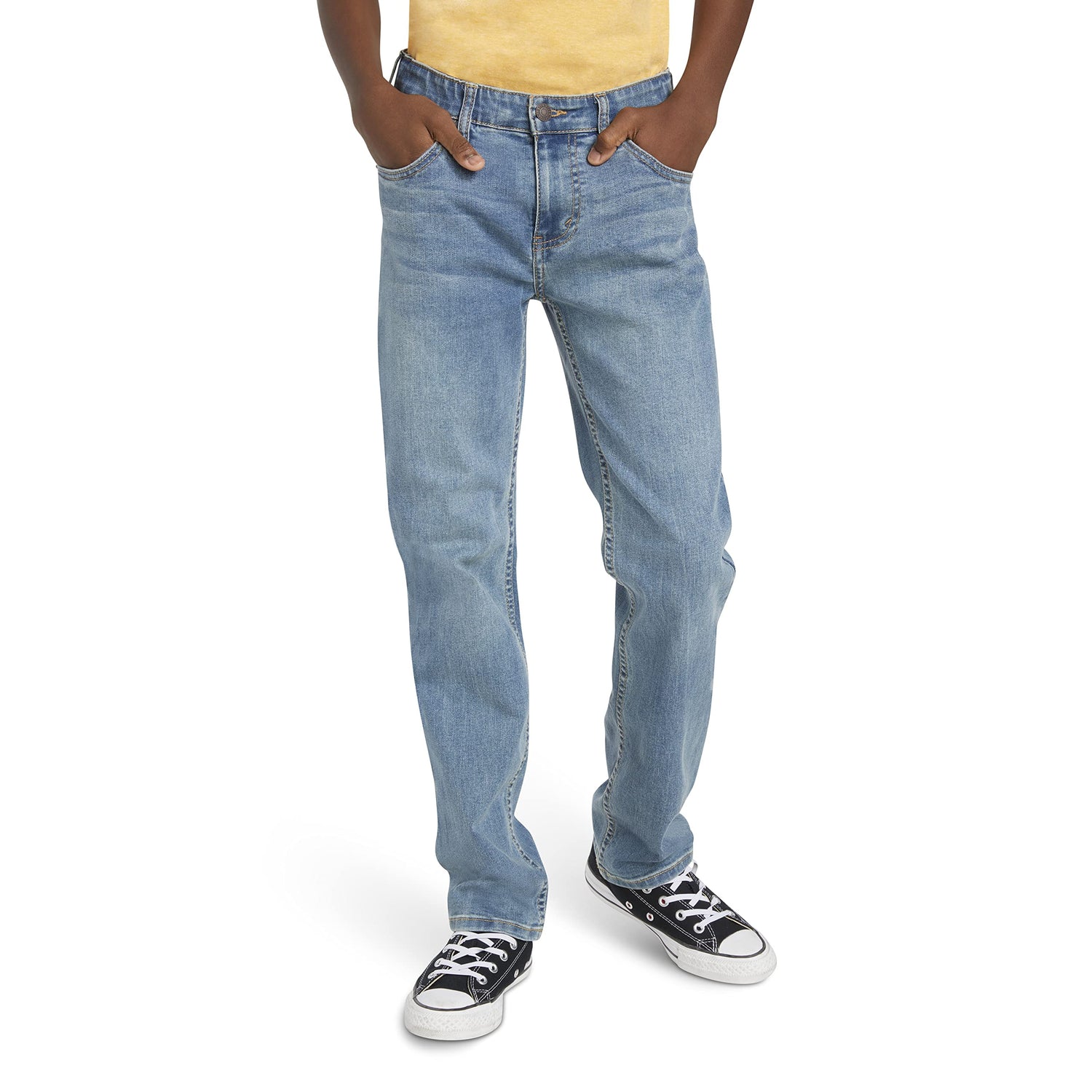 Image 1 of 502 Regular Taper Eco Performance Jeans (Big Kids)