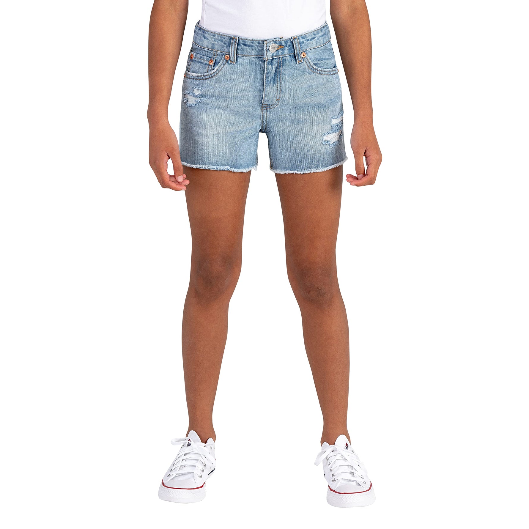 Image 1 of Girlfriend Fit Shorty Shorts (Big Kids)