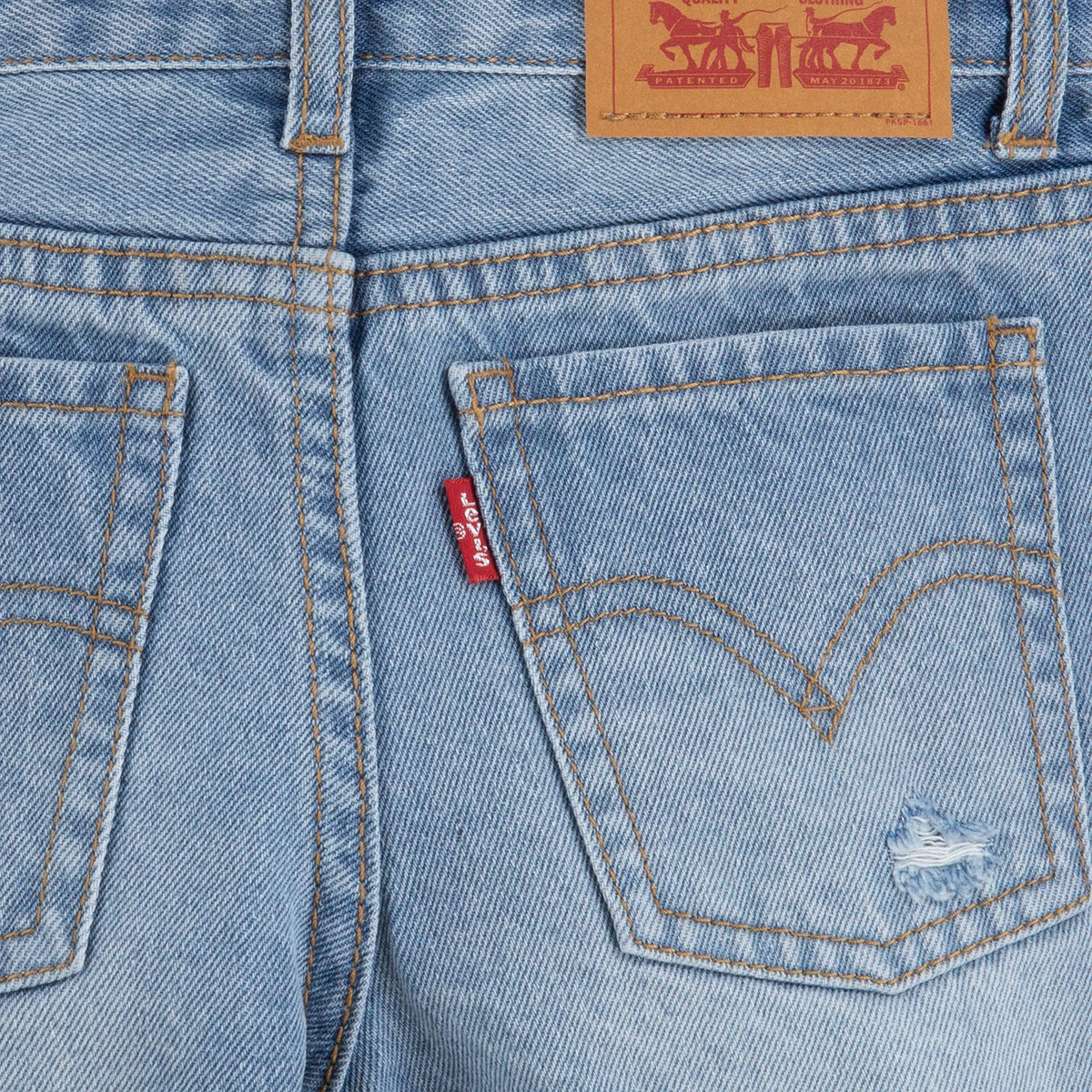 Image 4 of Girlfriend Fit Shorty Shorts (Little Kids)