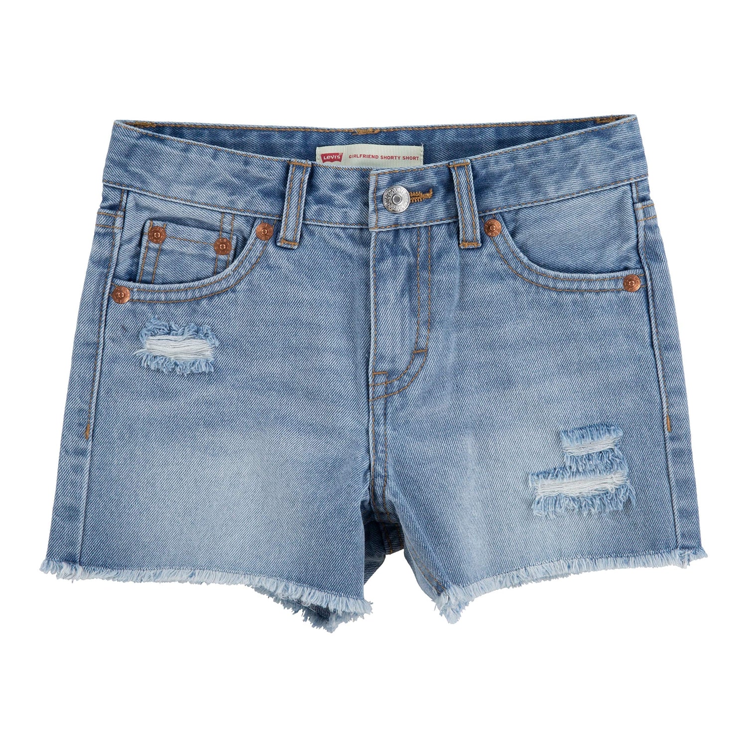 Image 1 of Girlfriend Fit Shorty Shorts (Little Kids)