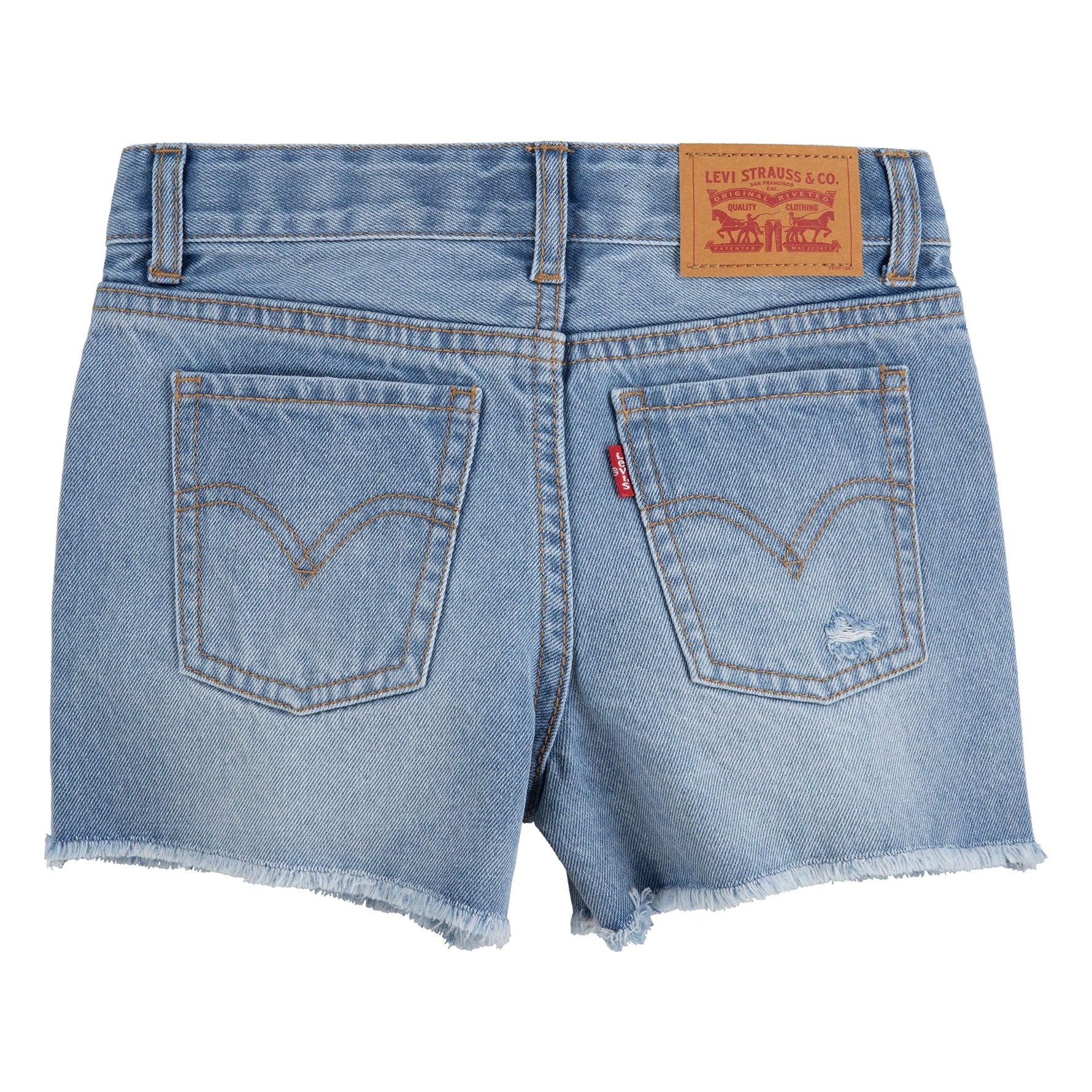 Image 2 of Girlfriend Fit Shorty Shorts (Little Kids)